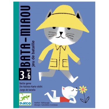 Djeco jeu de bataille Bata Miaou